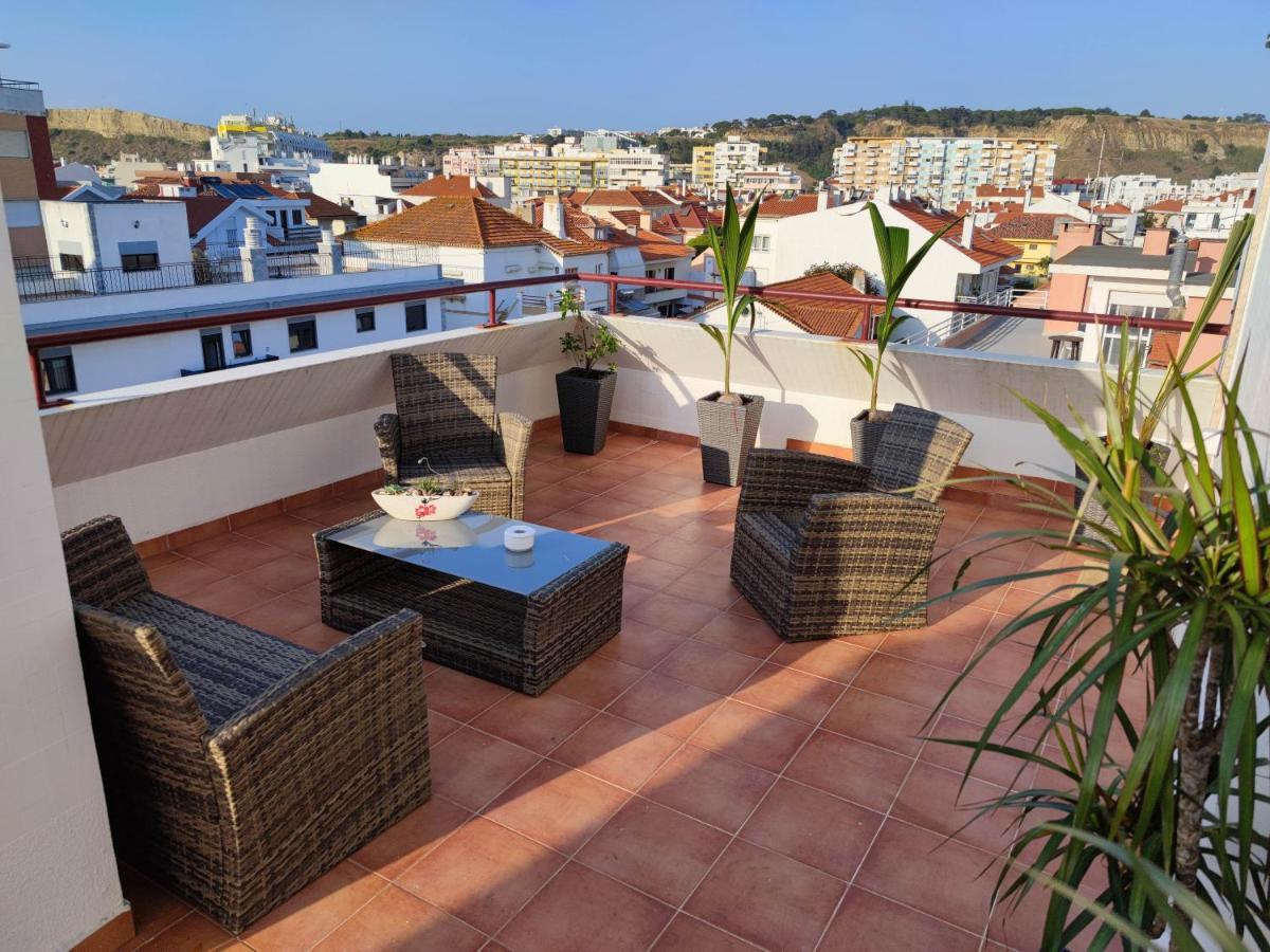 Amazing Terrace Costa Da Caparica Apartment Bagian luar foto