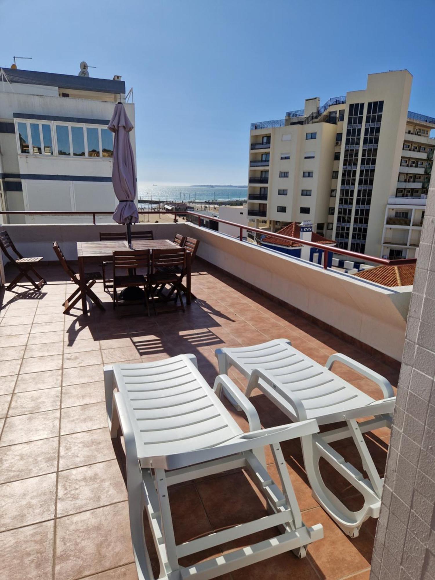 Amazing Terrace Costa Da Caparica Apartment Ruang foto